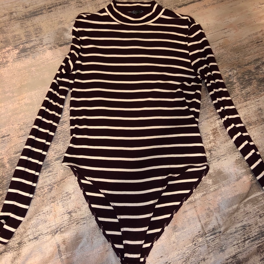 Forever 21 striped bodysuit